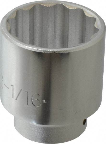 Proto - 13/16", 3/8" Drive, Standard Hand Socket - 6 Points, 2-1/2" OAL, Chrome Finish - Apex Tool & Supply