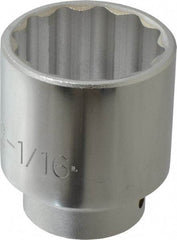 Proto - 13/16", 3/8" Drive, Standard Hand Socket - 6 Points, 2-1/2" OAL, Chrome Finish - Apex Tool & Supply