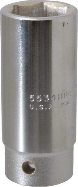 Proto - 1-1/16", 3/4" Drive, Deep Hand Socket - 6 Points, 3-1/2" OAL - Apex Tool & Supply