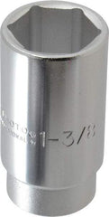 Proto - 1-3/8", 3/4" Drive, Deep Hand Socket - 6 Points, 3-1/2" OAL - Apex Tool & Supply