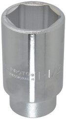 Proto - 1-1/2", 3/4" Drive, Deep Hand Socket - 6 Points, 3-1/2" OAL - Apex Tool & Supply