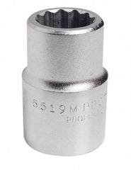 Proto - 3/4" Drive, Standard Hand Socket - 12 Points, 2-7/32" OAL, Chrome Finish - Apex Tool & Supply