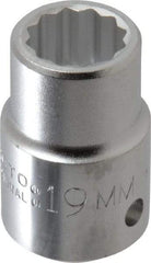 Proto - 3/4" Drive, Standard Hand Socket - 12 Points, 2" OAL, Chrome Finish - Apex Tool & Supply