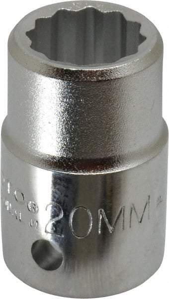 Proto - 3/4" Drive, Standard Hand Socket - 12 Points, 2" OAL, Chrome Finish - Apex Tool & Supply