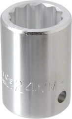 Proto - 3/4" Drive, Standard Hand Socket - 12 Points, 2" OAL, Chrome Finish - Apex Tool & Supply