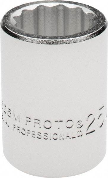 Proto - 3/4" Drive, Standard Hand Socket - 12 Points, 2" OAL, Chrome Finish - Apex Tool & Supply