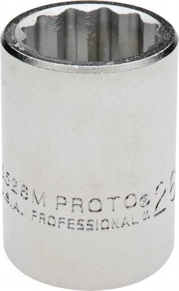 Proto - 3/4" Drive, Standard Hand Socket - 12 Points, 2" OAL, Chrome Finish - Apex Tool & Supply