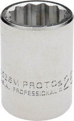 Proto - 3/4" Drive, Standard Hand Socket - 12 Points, 2" OAL, Chrome Finish - Apex Tool & Supply