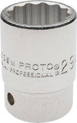 Proto - 3/4" Drive, Standard Hand Socket - 12 Points, 2-7/32" OAL, Chrome Finish - Apex Tool & Supply
