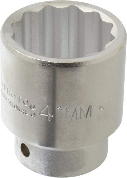 Proto - 3/4" Drive, Standard Hand Socket - 12 Points, 2-5/8" OAL, Chrome Finish - Apex Tool & Supply