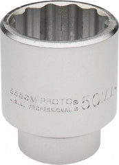 Proto - 3/4" Drive, Standard Hand Socket - 12 Points, 3-5/32" OAL, Chrome Finish - Apex Tool & Supply