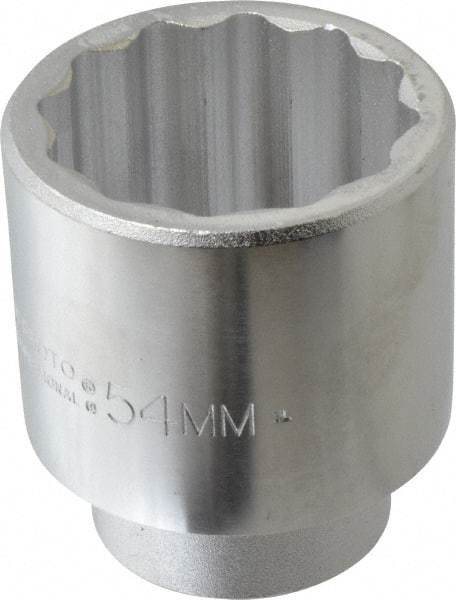 Proto - 3/4" Drive, Standard Hand Socket - 12 Points, 3-9/32" OAL, Chrome Finish - Apex Tool & Supply