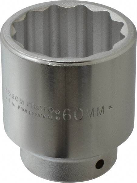 Proto - 3/4" Drive, Standard Hand Socket - 12 Points, 3-21/32" OAL, Chrome Finish - Apex Tool & Supply