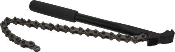 Proto - 4" Max Pipe Capacity, 16-1/4" Long, Chain Wrench - 12" Handle Length - Apex Tool & Supply