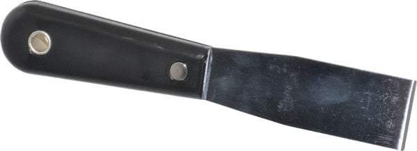 Stanley - 1-1/4" Wide Steel Putty Knife - Stiff, Nylon Handle, 7-1/2" OAL - Apex Tool & Supply