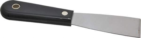 Stanley - 1-1/2" Wide Steel Putty Knife - Stiff, Nylon Handle, 7-1/2" OAL - Apex Tool & Supply