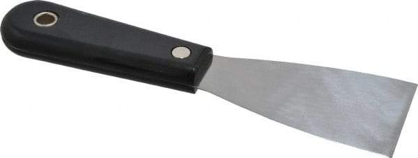 Stanley - 2" Wide Steel Putty Knife - Flexible, Nylon Handle, 7-1/2" OAL - Apex Tool & Supply