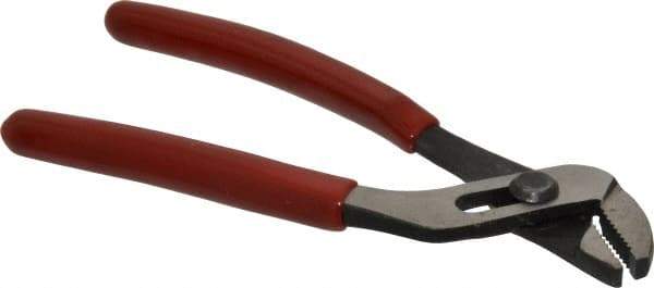 Proto - 4-5/8" OAL, 15/32" Max Capacity, 4 Position Gooseneck Tongue & Groove Pliers - Standard Straight Jaws, Standard Head, Plastisol Handles - Apex Tool & Supply