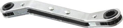 Proto - 7/32" x 9/32" 12 Point Reversible Ratcheting Offset Box Wrench - Double End, 4-1/8" OAL, Steel, 25° Offset - Apex Tool & Supply