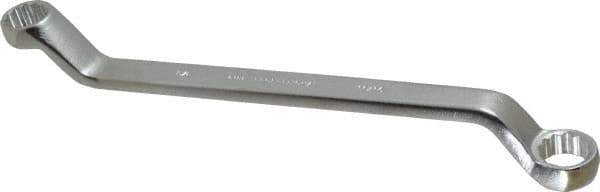 Proto - 5/8" x 11/16" 12 Point Offset Box Wrench - Double End, 10-1/4" OAL, Steel, 60° Offset - Apex Tool & Supply