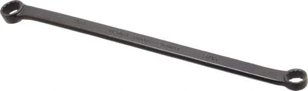 Proto - 5/16" x 3/8" 12 Point Offset Box Wrench - Double End, 6-15/16" OAL, Steel, Black Finish, 15° Offset - Apex Tool & Supply