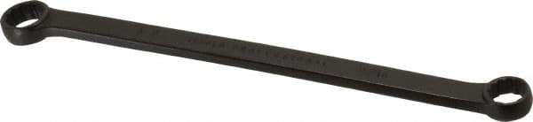Proto - 9/16" x 5/8" 12 Point Offset Box Wrench - Double End, 9-7/16" OAL, Steel, Black Finish, 15° Offset - Apex Tool & Supply