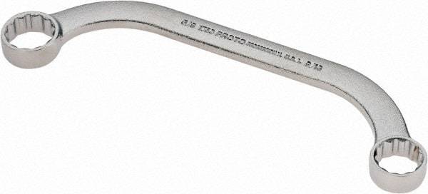 Proto - 9/16" x 5/8" 12 Point Obstruction Box Wrench - Double End, 6-5/8" OAL, Steel - Apex Tool & Supply