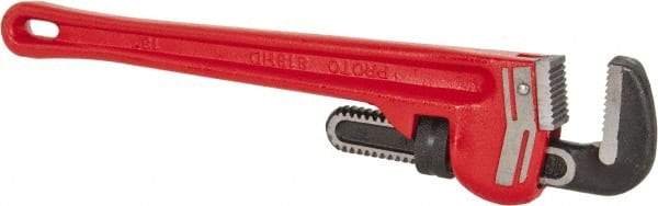 Proto - 18" Steel Straight Pipe Wrench - 2-1/2" Pipe Capacity - Apex Tool & Supply