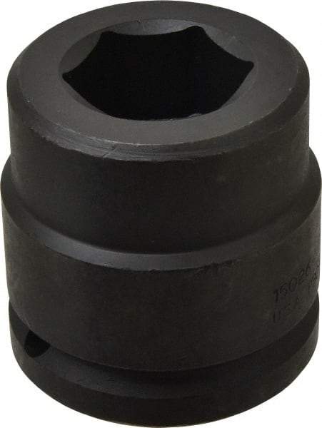 Proto - 1-1/2" Drive 1-5/8" Standard Impact Socket - 6 Points, 3-1/8" OAL - Apex Tool & Supply