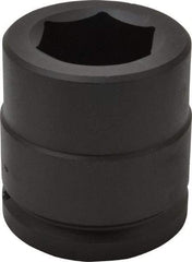 Proto - 1-1/2" Drive 1-13/16" Standard Impact Socket - 6 Points, 3-11/32" OAL - Apex Tool & Supply