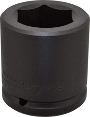 Proto - 1-1/2" Drive 2-1/4" Standard Impact Socket - 6 Points, 3-3/4" OAL - Apex Tool & Supply