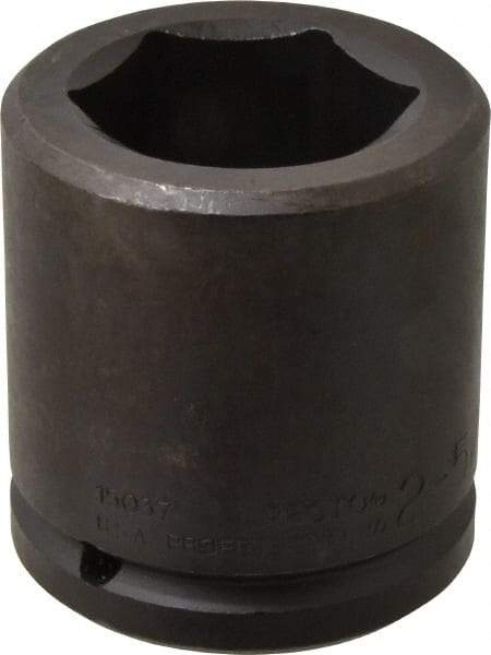 Proto - 1-1/2" Drive 2-5/16" Standard Impact Socket - 6 Points, 3-7/8" OAL - Apex Tool & Supply