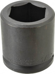 Proto - 1-1/2" Drive 2-3/8" Standard Impact Socket - 6 Points, 3-7/8" OAL - Apex Tool & Supply