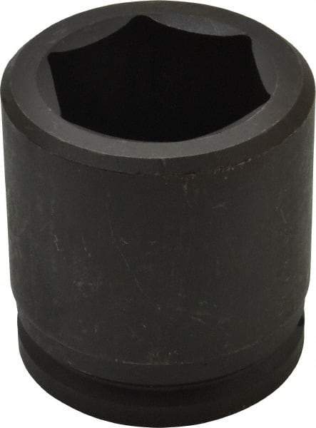 Proto - 1-1/2" Drive 2-1/2" Standard Impact Socket - 6 Points, 4" OAL - Apex Tool & Supply