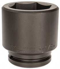 Proto - 1-1/2" Drive 3-1/8" Standard Impact Socket - 6 Points, 4-5/8" OAL - Apex Tool & Supply