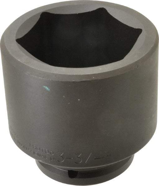 Proto - 1-1/2" Drive 3-3/4" Standard Impact Socket - 6 Points, 5" OAL - Apex Tool & Supply
