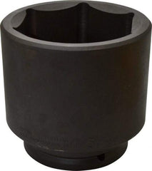 Proto - 1-1/2" Drive 4-3/4" Standard Impact Socket - 6 Points, 6-1/4" OAL - Apex Tool & Supply