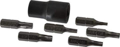 Proto - 7 Piece, 3/8" Drive Screwdriver Bit Set - T10 to T30 Torx - Apex Tool & Supply