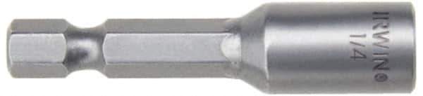 Irwin - 10mm Magnetic Nutsetter - 1/4" Hex Drive, 1-7/8" OAL - Apex Tool & Supply