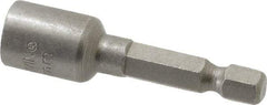 Irwin - 15/64" Magnetic Nutsetter - 1/4" Hex Drive, 1-11/16" OAL, 1/2" Socket Nose Diam - Apex Tool & Supply