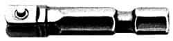 Irwin - 3/8" Square Size Hex to Square Adapter - 1/4" Hex Drive, 4" OAL - Apex Tool & Supply