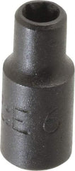 Proto - 1/4" Drive Impact Socket - 1" OAL - Apex Tool & Supply