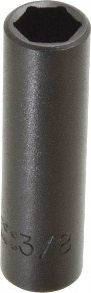 Proto - 1/4" Drive 3/8" Deep Impact Socket - 6 Points, 2" OAL - Apex Tool & Supply
