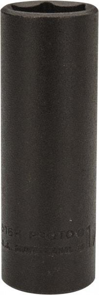 Proto - 1/4" Drive 1/2" Deep Impact Socket - 6 Points, 2" OAL - Apex Tool & Supply