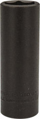 Proto - 1/4" Drive 1/2" Deep Impact Socket - 6 Points, 2" OAL - Apex Tool & Supply