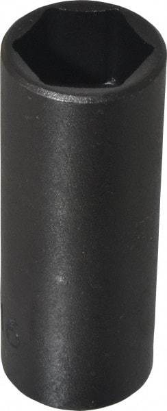 Proto - 1/4" Drive 9/16" Deep Impact Socket - 6 Points, 2" OAL - Apex Tool & Supply