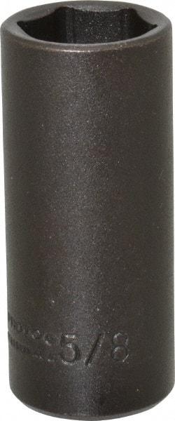 Proto - 1/4" Drive 5/8" Deep Impact Socket - 6 Points, 2" OAL - Apex Tool & Supply