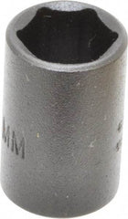 Proto - 1/4" Drive 10mm Standard Impact Socket - 6 Points, 7/8" OAL - Apex Tool & Supply