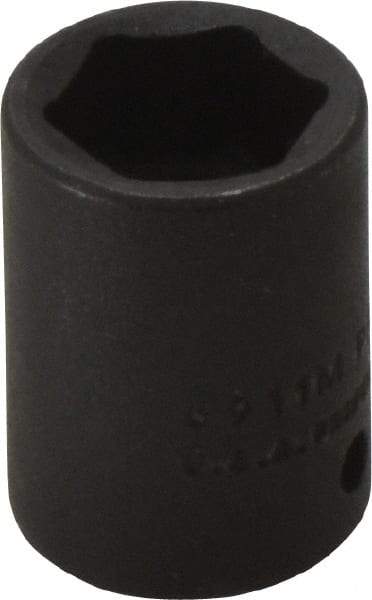 Proto - 1/4" Drive 11mm Standard Impact Socket - 6 Points, 7/8" OAL - Apex Tool & Supply