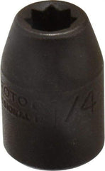 Proto - 3/8" Drive 1/4" Standard Impact Socket - 8 Points, 1" OAL - Apex Tool & Supply
